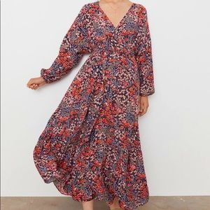 Floral Wrap Dress